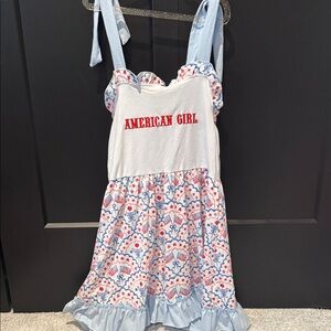 American Girl Blue and White Kids Dress